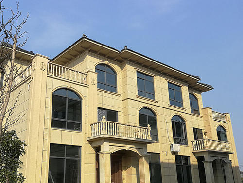 仿石漆仿石層抗水性良好，穩(wěn)定著色，不發(fā)白，無色差